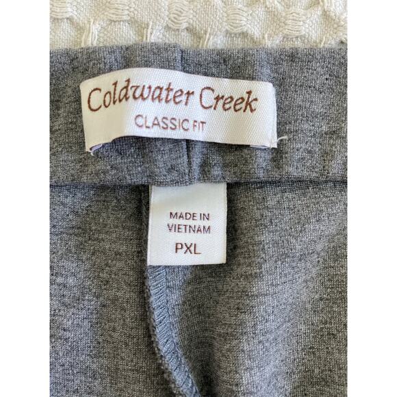 Soft Surroundings Gray Pull On Cropped Stretch Pants Sz‎ PXL - Picture 6 of 8